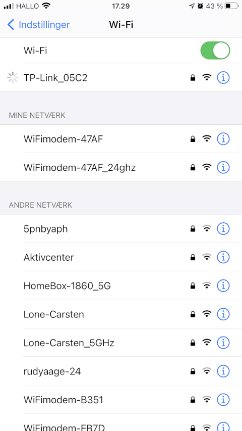 tilkobl til wifi